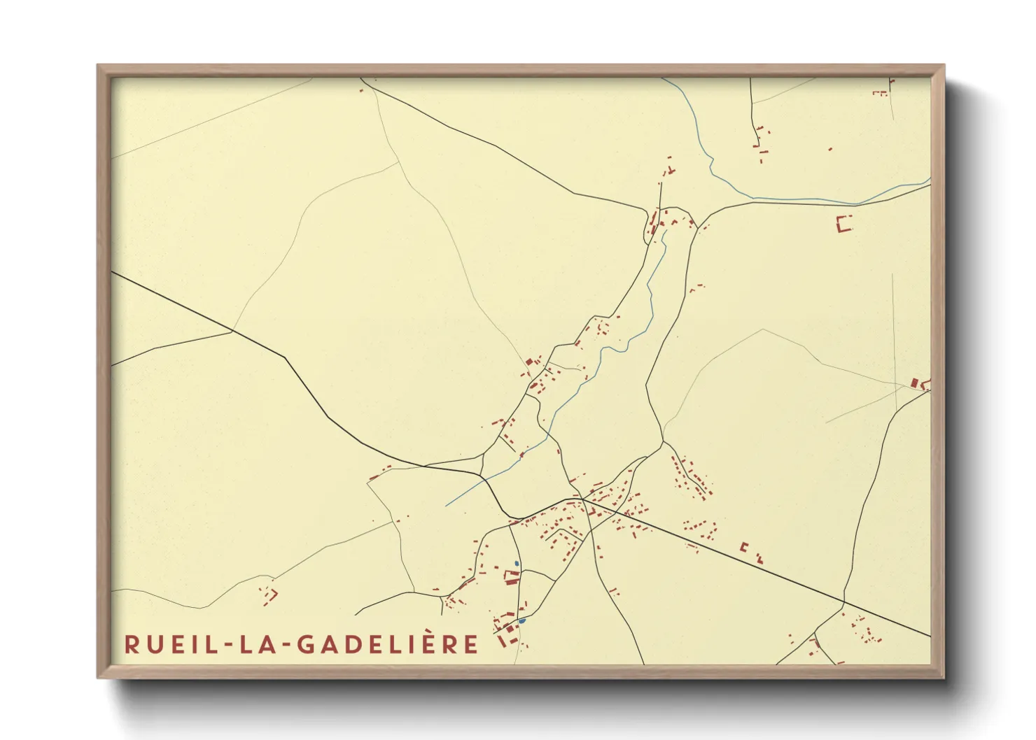 Une affiche de carte sur Rueil-la-Gadelière