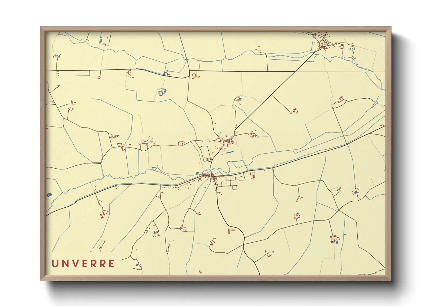Une affiche de carte sur Unverre