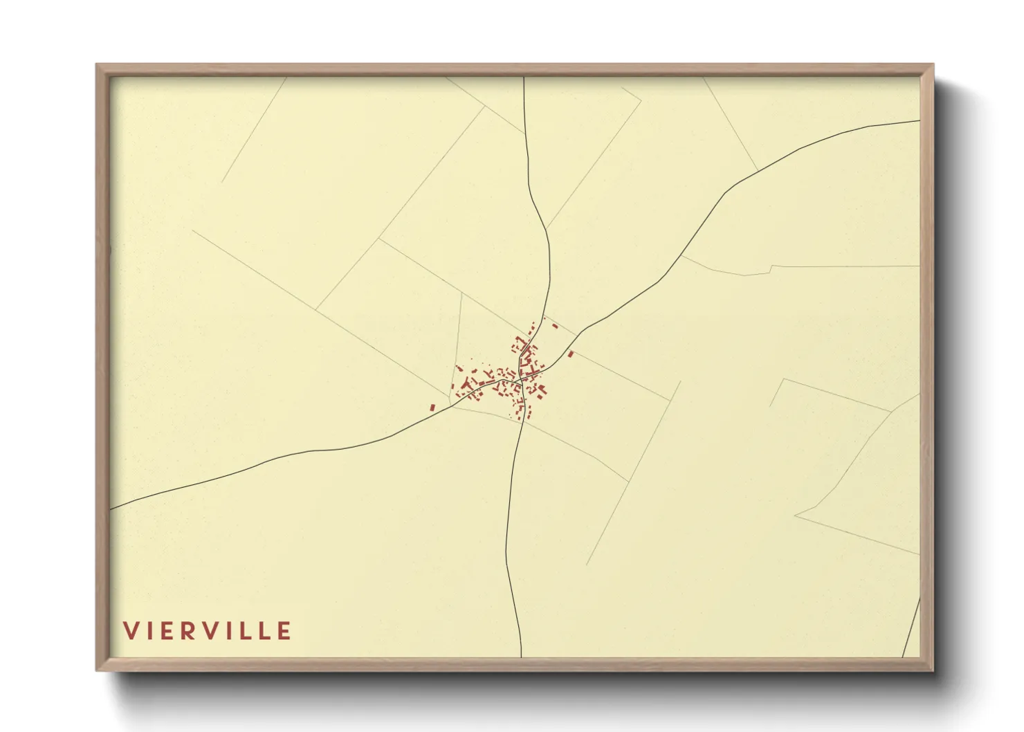Une affiche de carte sur Vierville