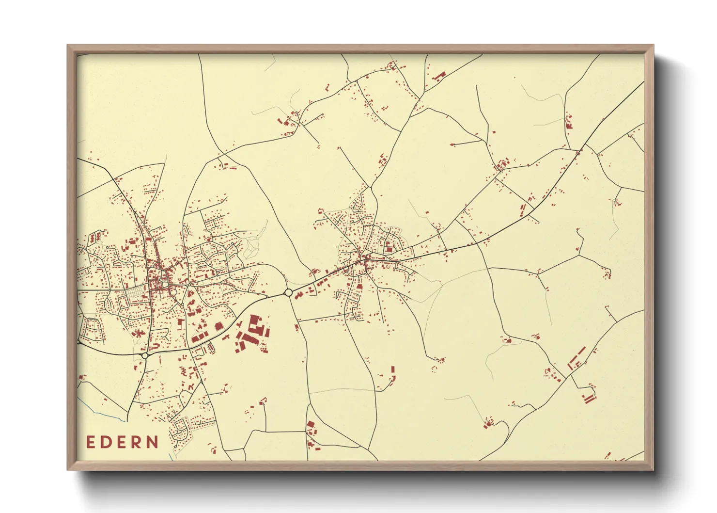 Une affiche de carte sur Edern