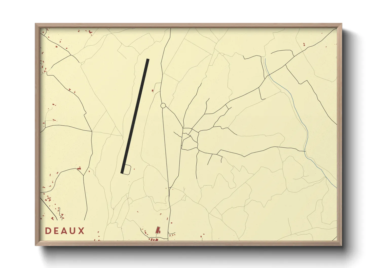 Une affiche de carte sur Deaux