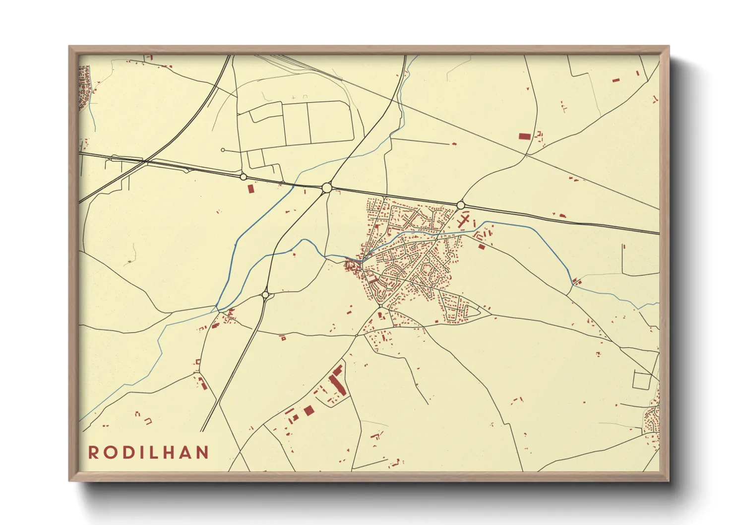 Une affiche de carte sur Rodilhan