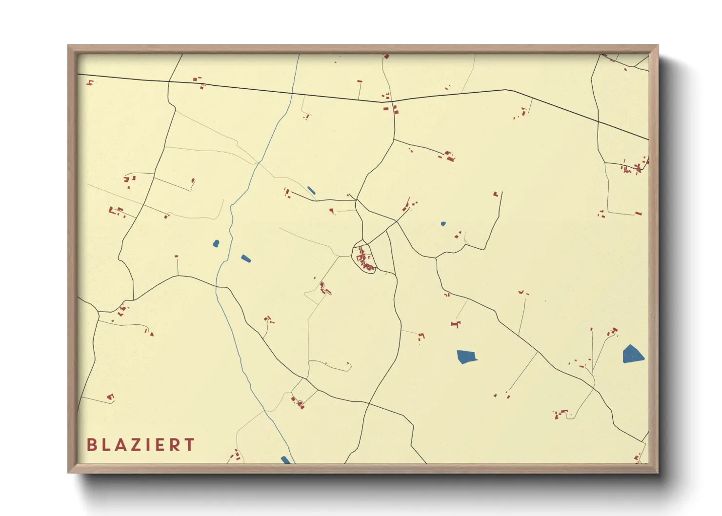 Une affiche de carte sur Blaziert