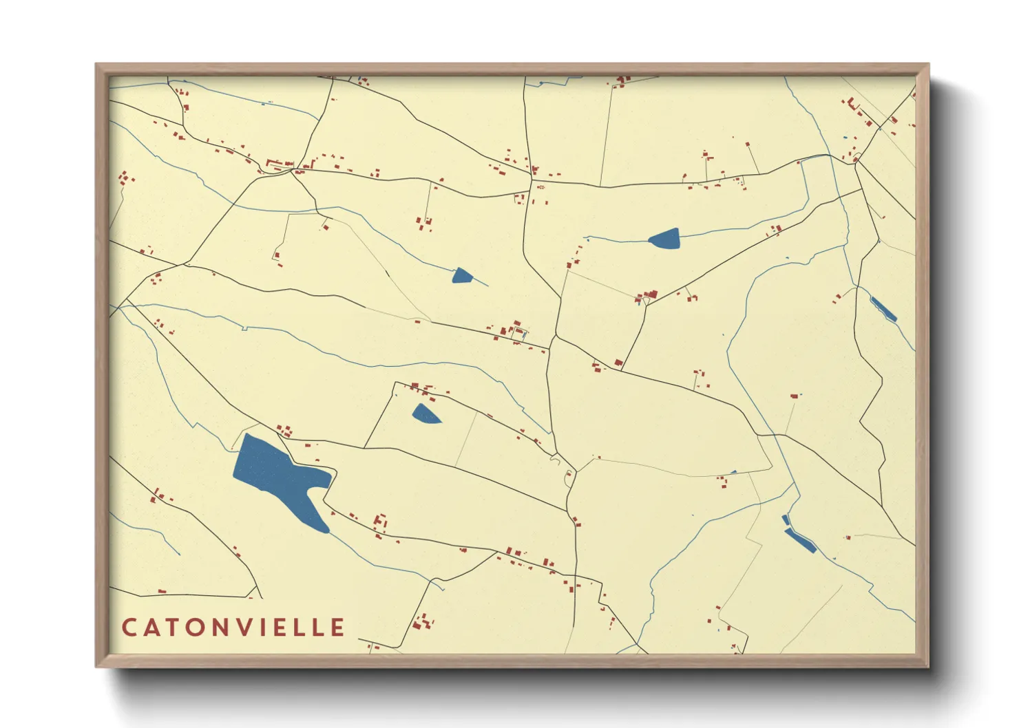 Une affiche de carte sur Catonvielle