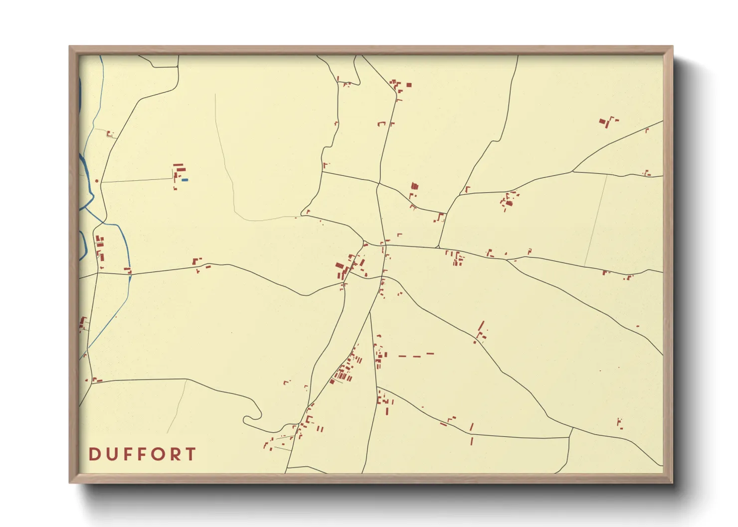 Une affiche de carte sur Duffort