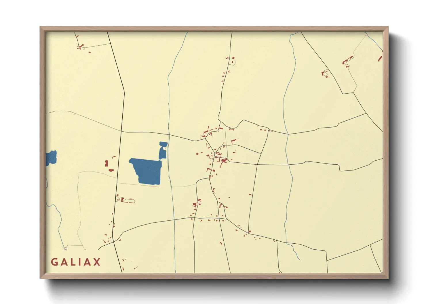 Une affiche de carte sur Galiax
