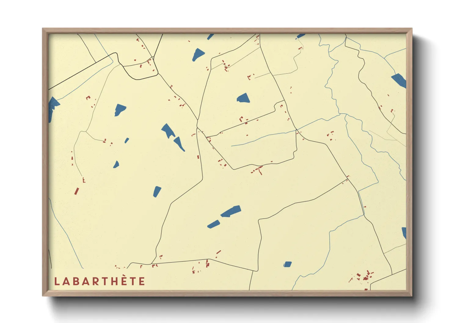 Une affiche de carte sur Labarthète