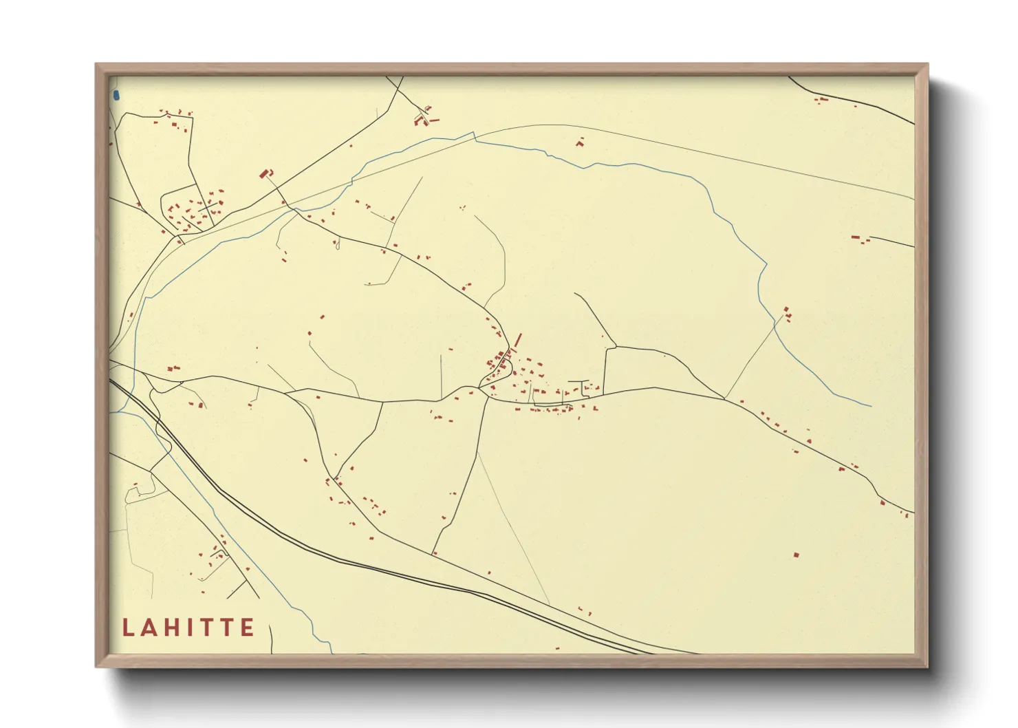 Une affiche de carte sur Lahitte