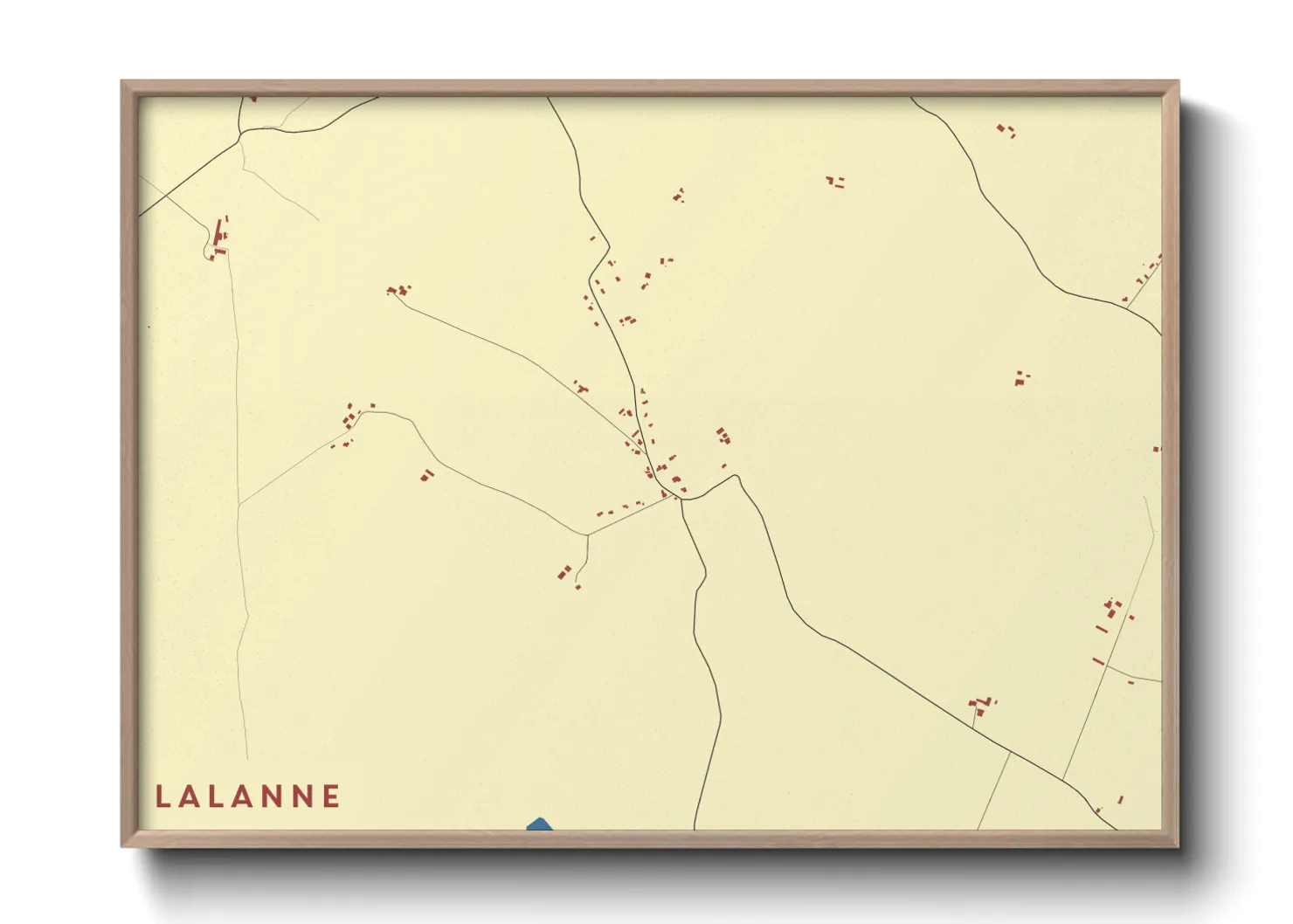 Une affiche de carte sur Lalanne