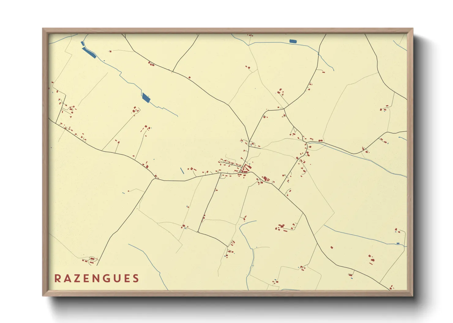 Une affiche de carte sur Razengues