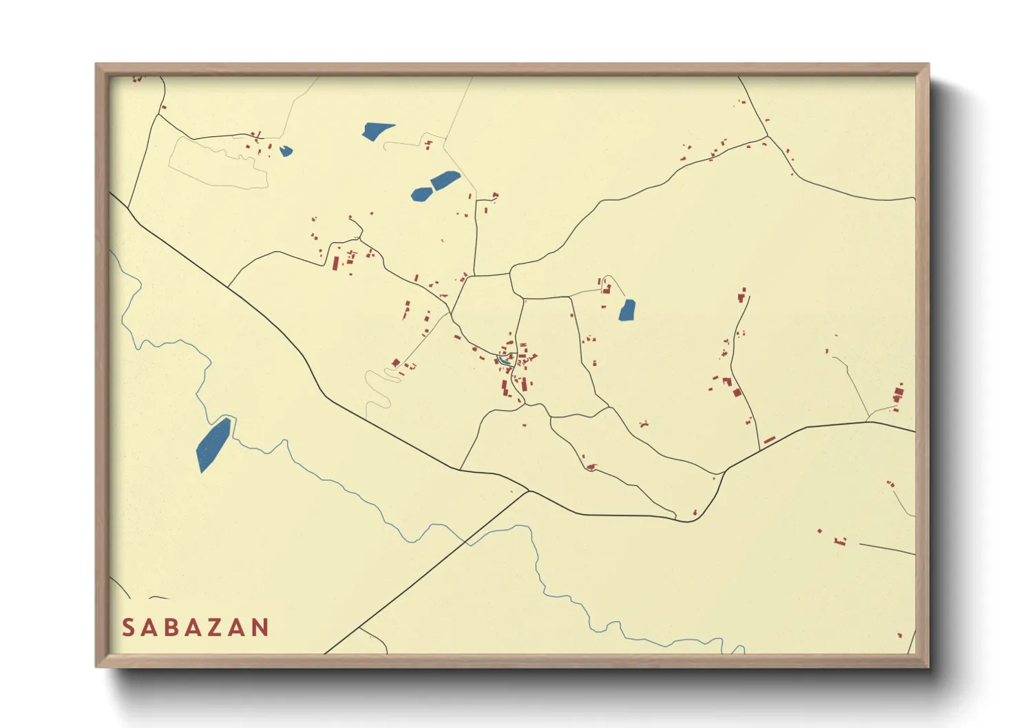 Une affiche de carte sur Sabazan