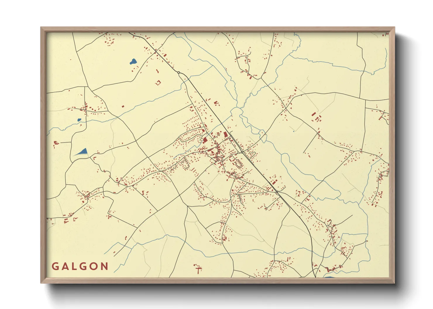 Une affiche de carte sur Galgon