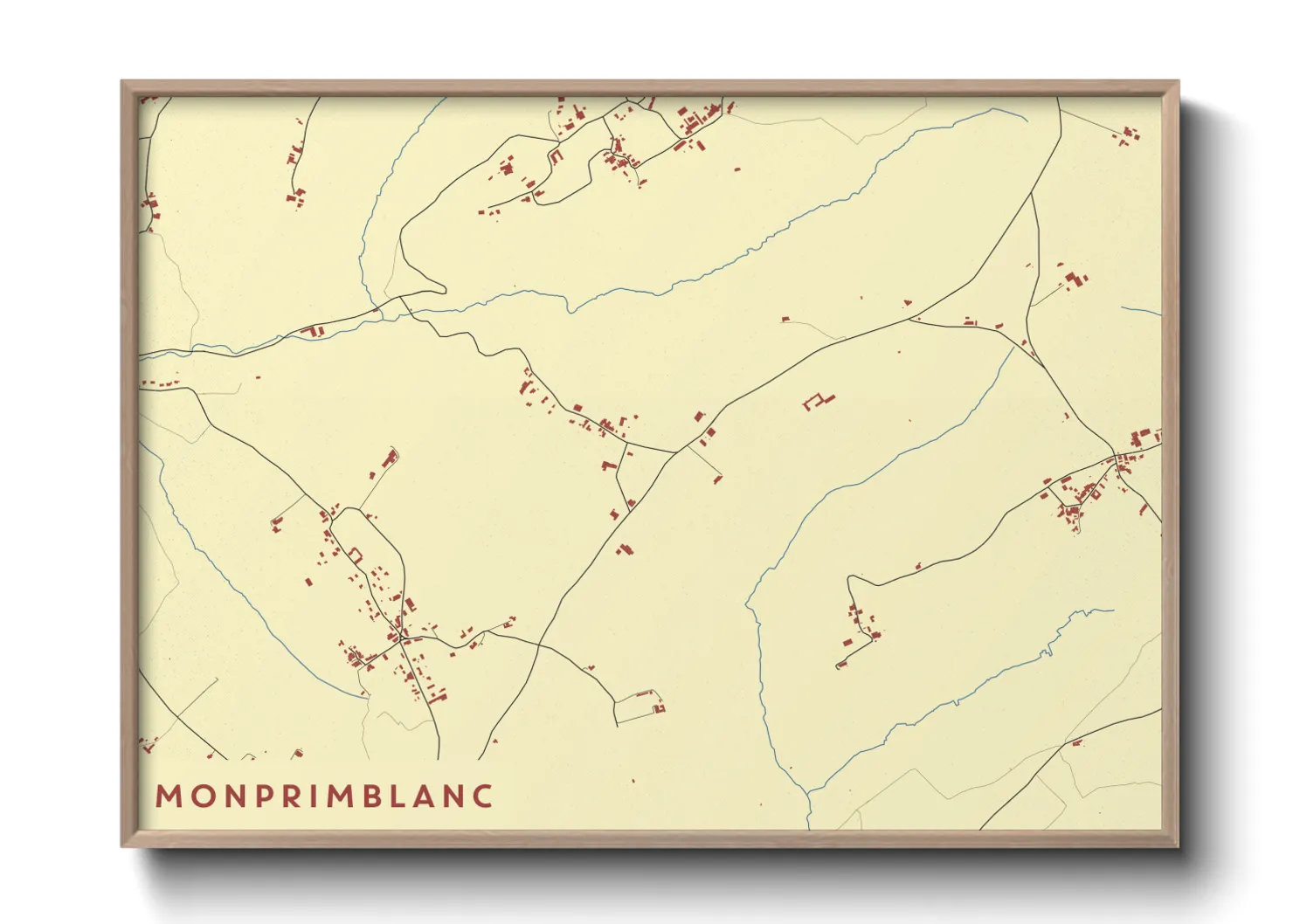 Une affiche de carte sur Monprimblanc