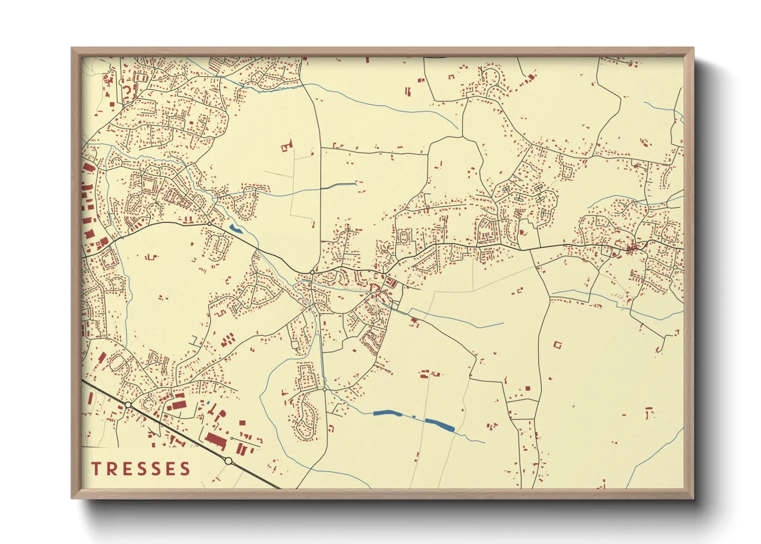 Une affiche de carte sur Tresses