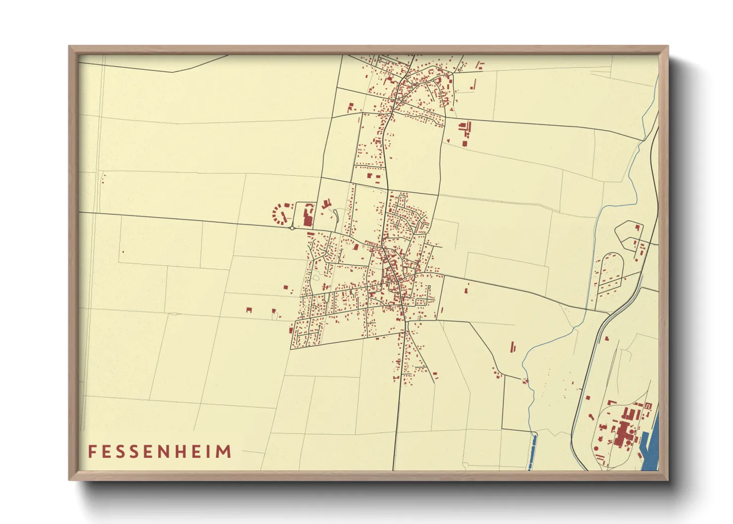 Une affiche de carte sur Fessenheim