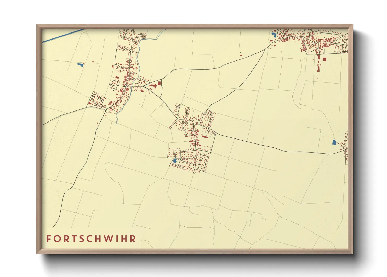 Une affiche de carte sur Fortschwihr
