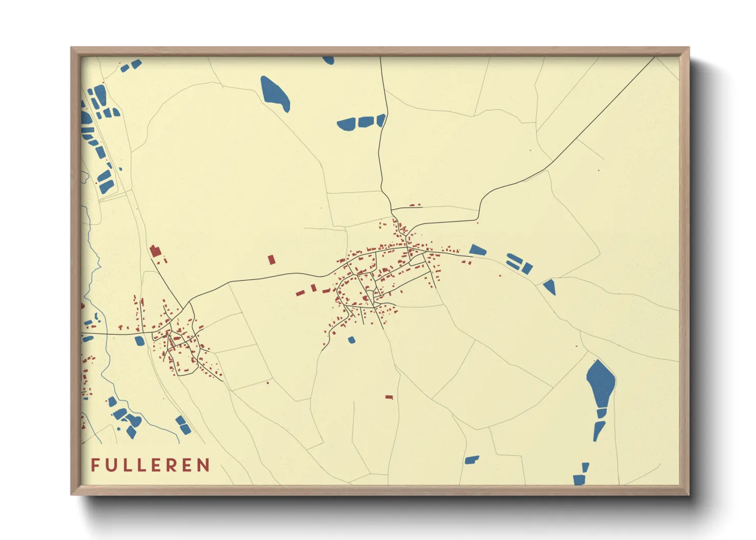 Une affiche de carte sur Fulleren