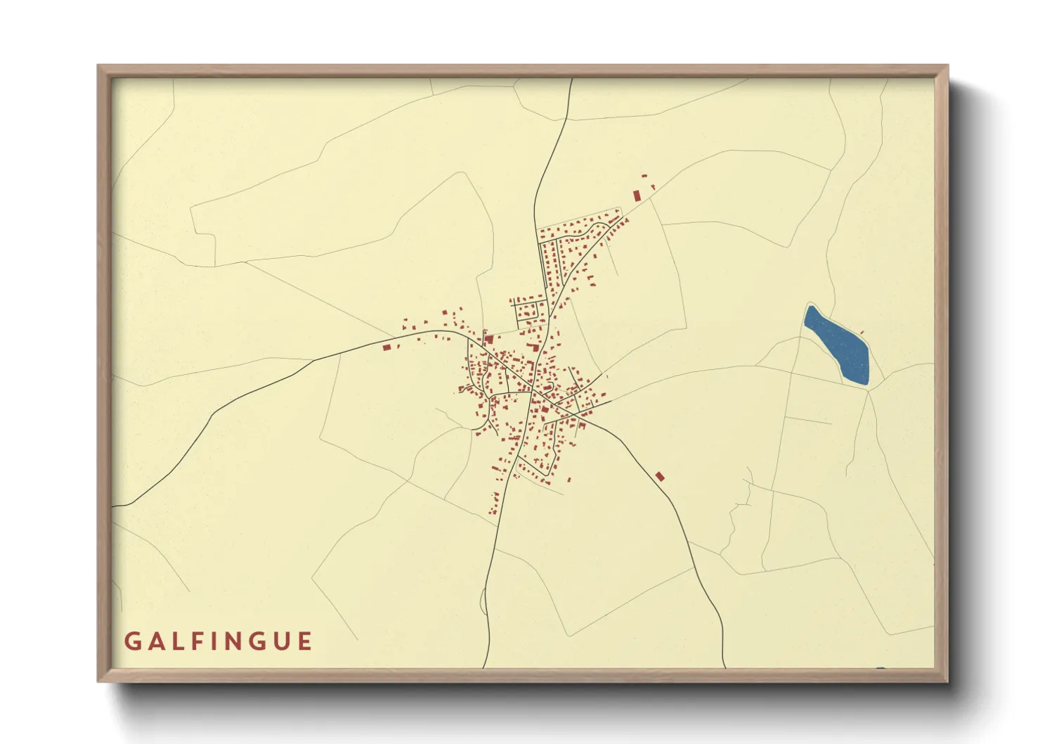 Une affiche de carte sur Galfingue