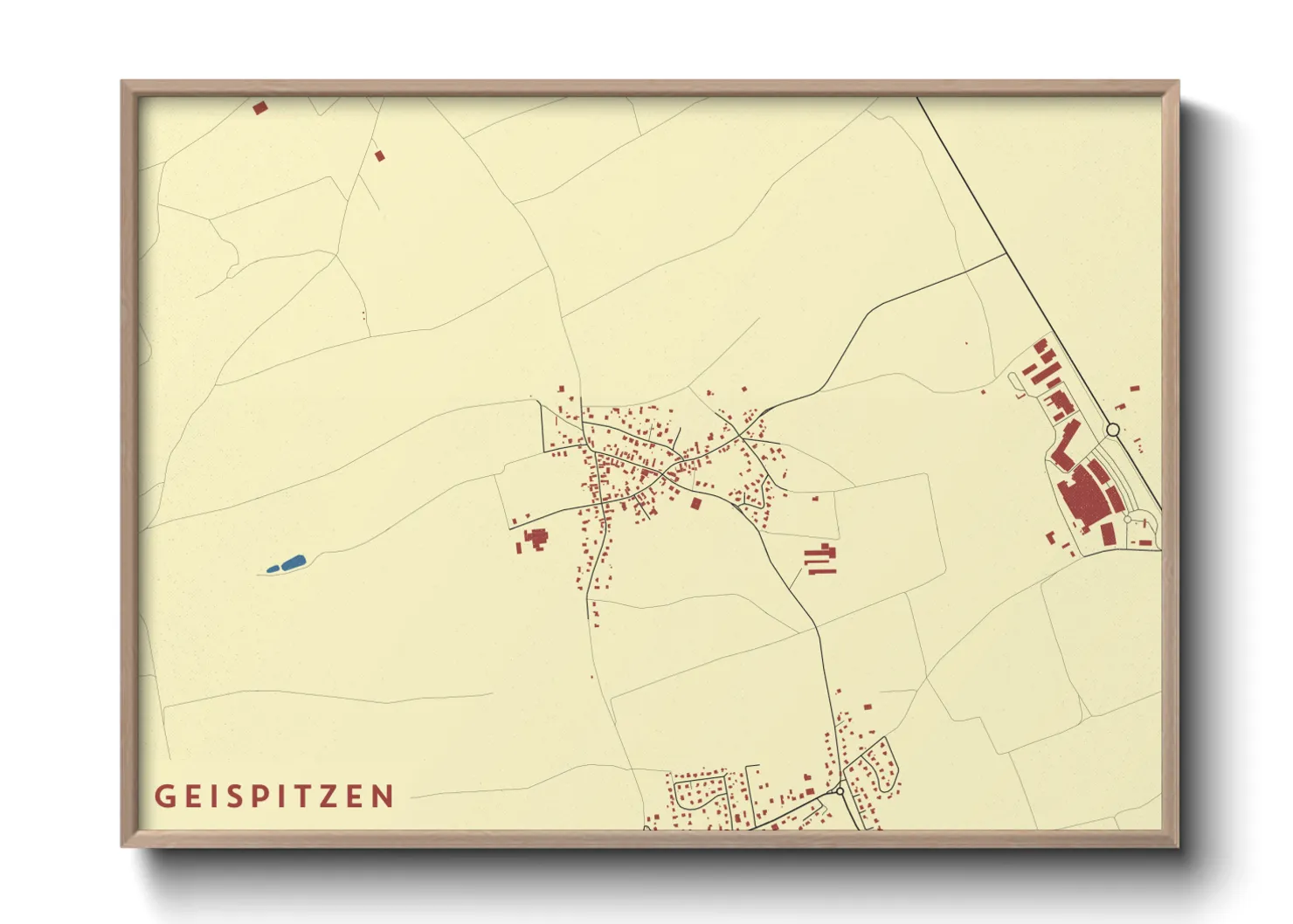 Une affiche de carte sur Geispitzen