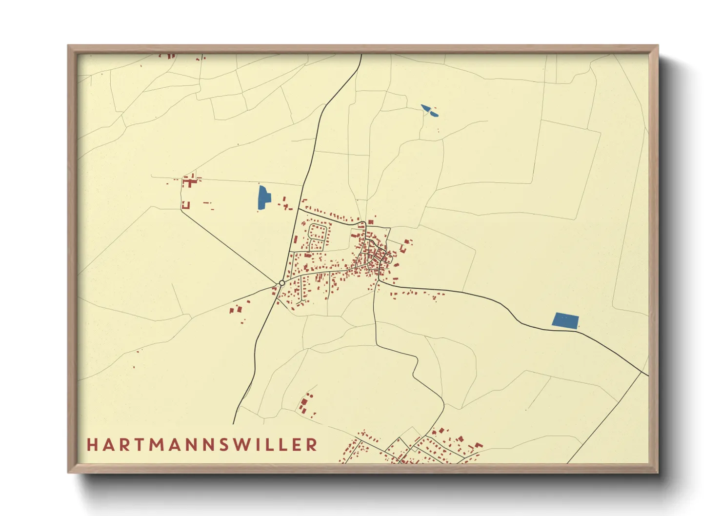 Une affiche de carte sur Hartmannswiller