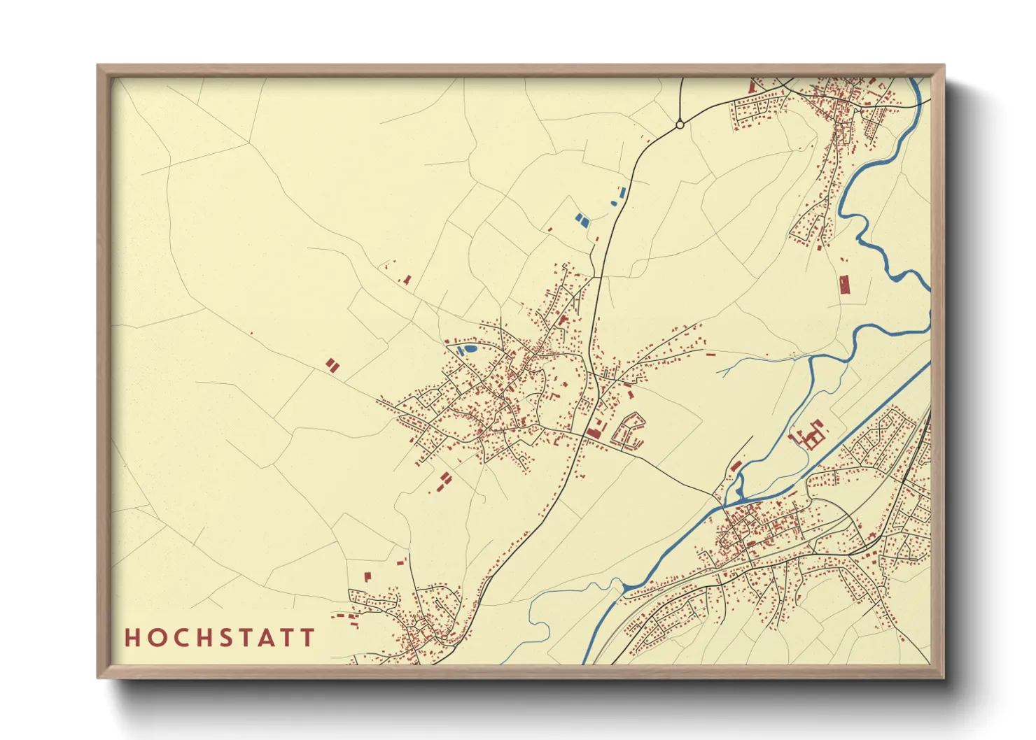 Une affiche de carte sur Hochstatt