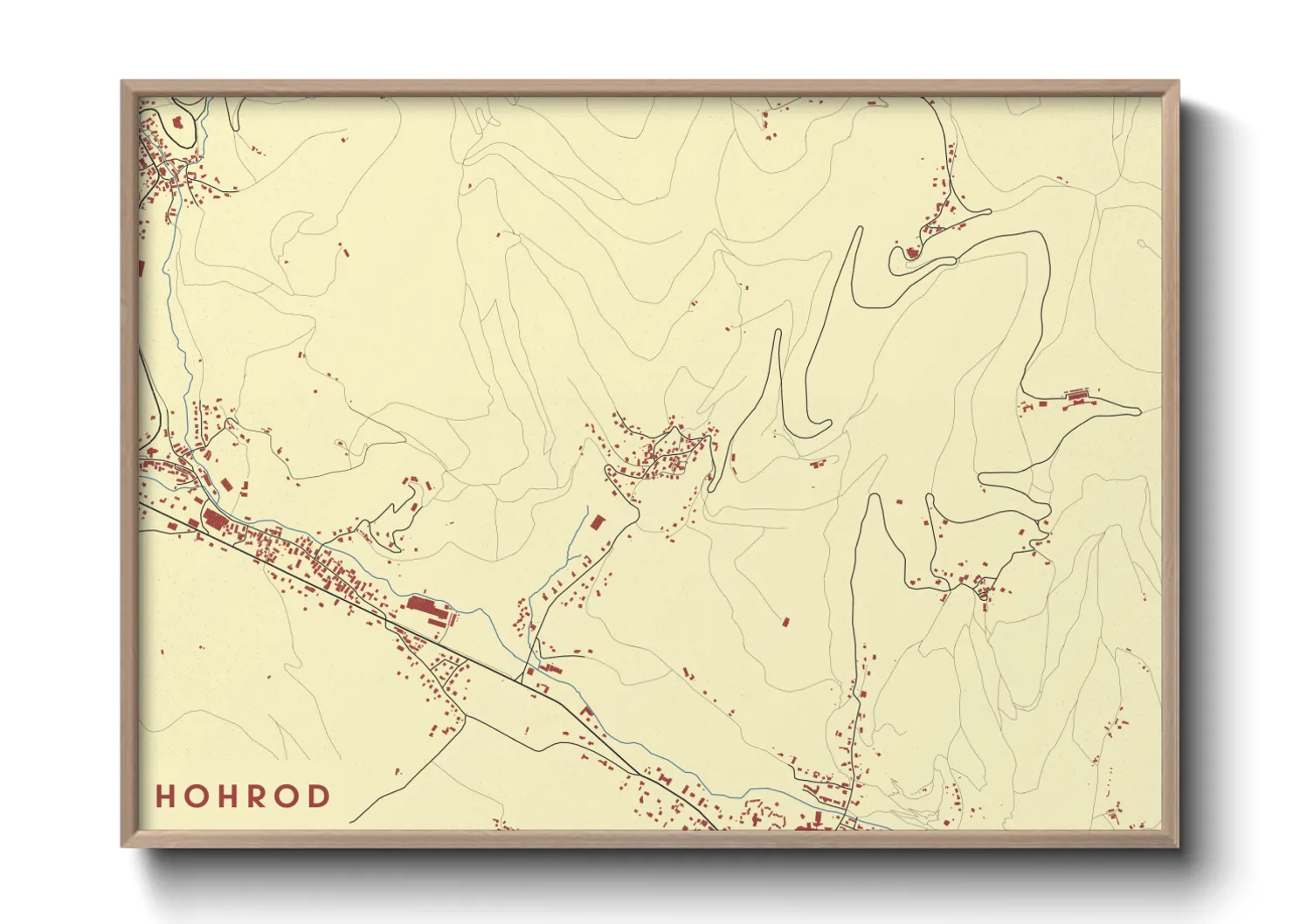 Une affiche de carte sur Hohrod