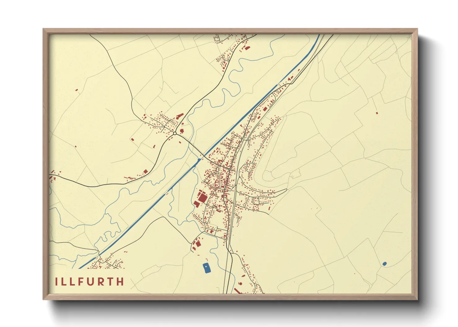 Une affiche de carte sur Illfurth