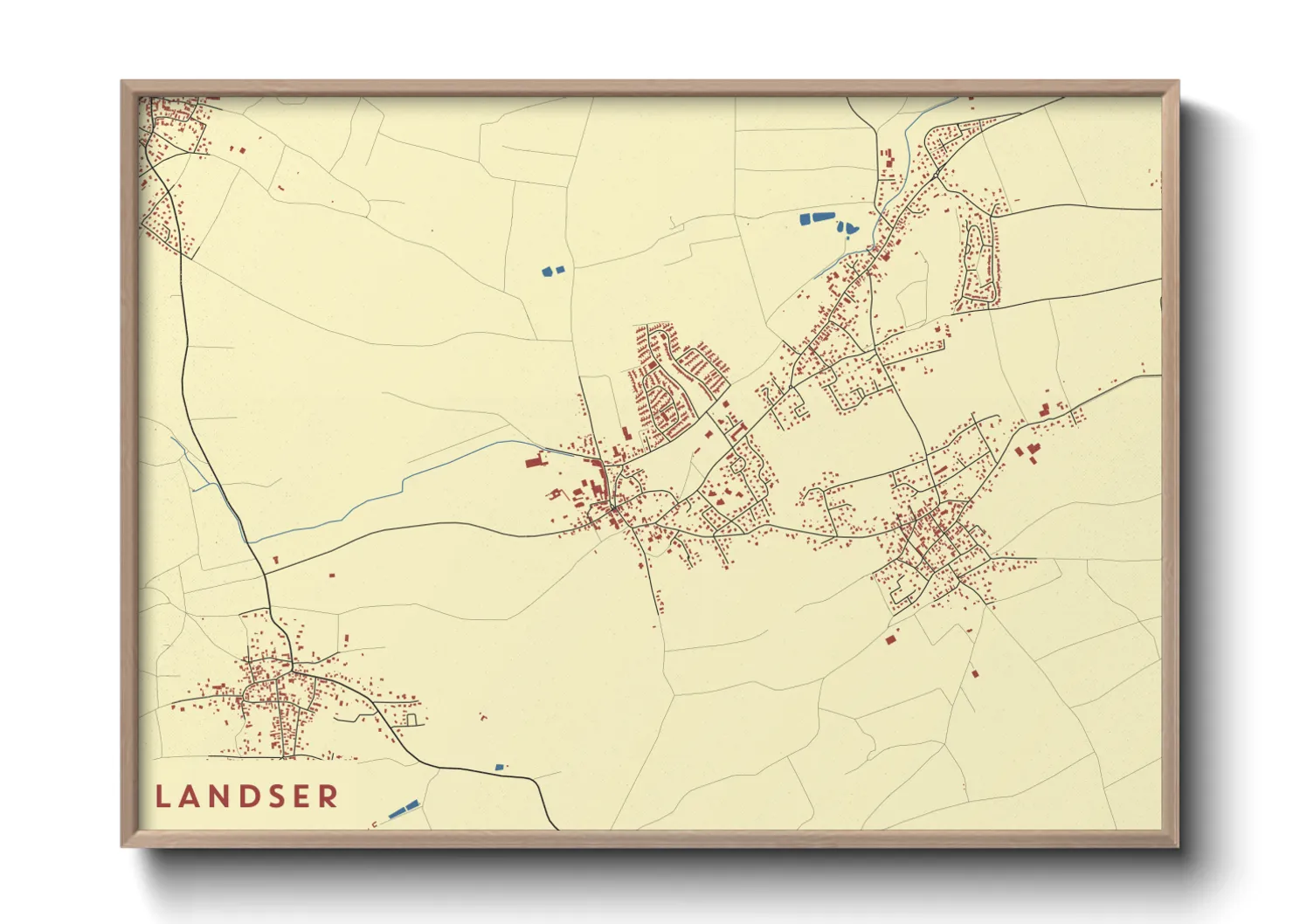Une affiche de carte sur Landser