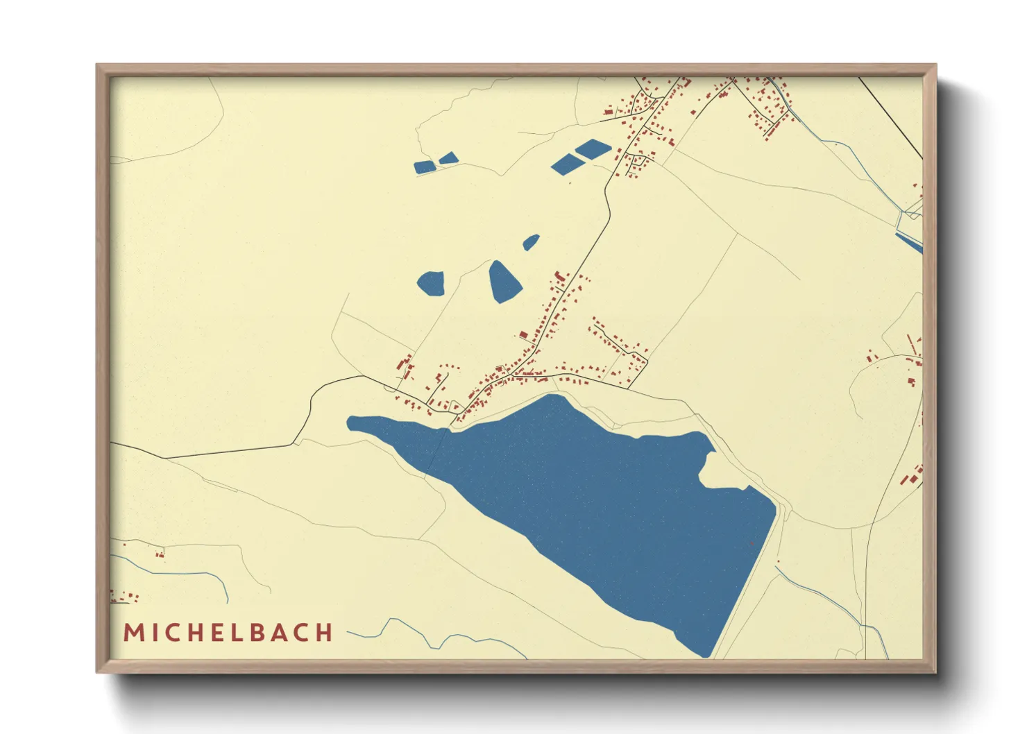 Une affiche de carte sur Michelbach