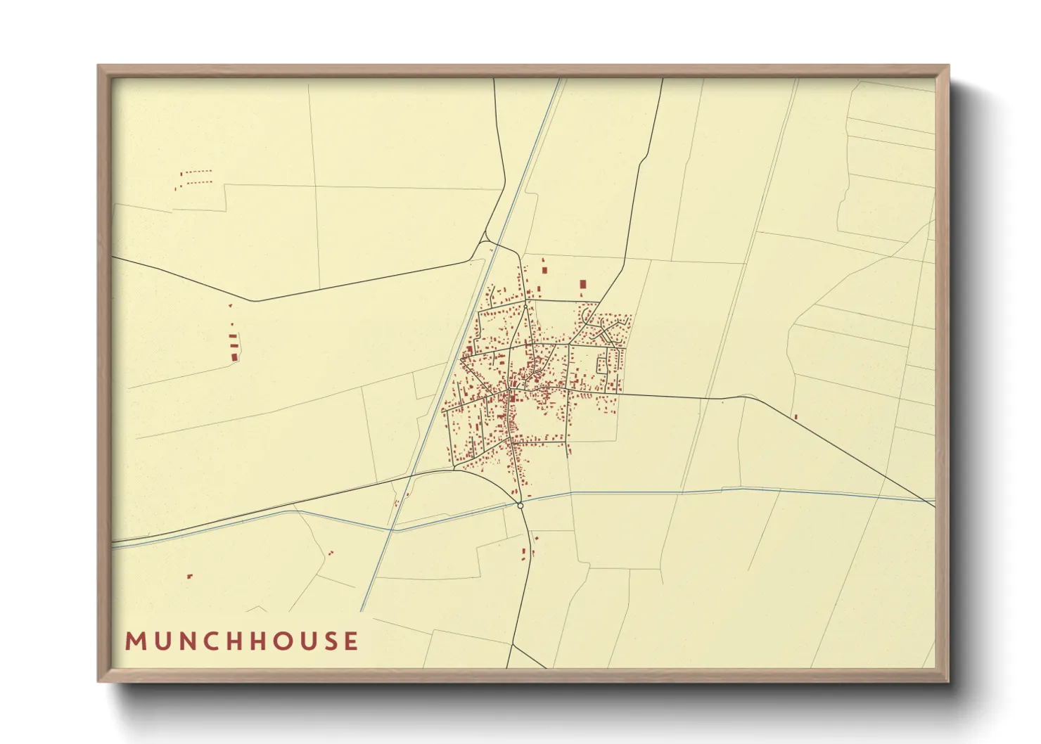 Une affiche de carte sur Munchhouse