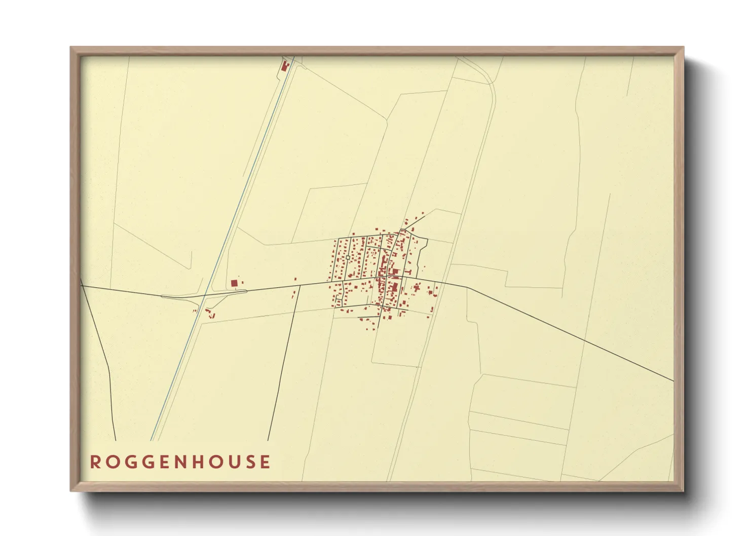 Une affiche de carte sur Roggenhouse