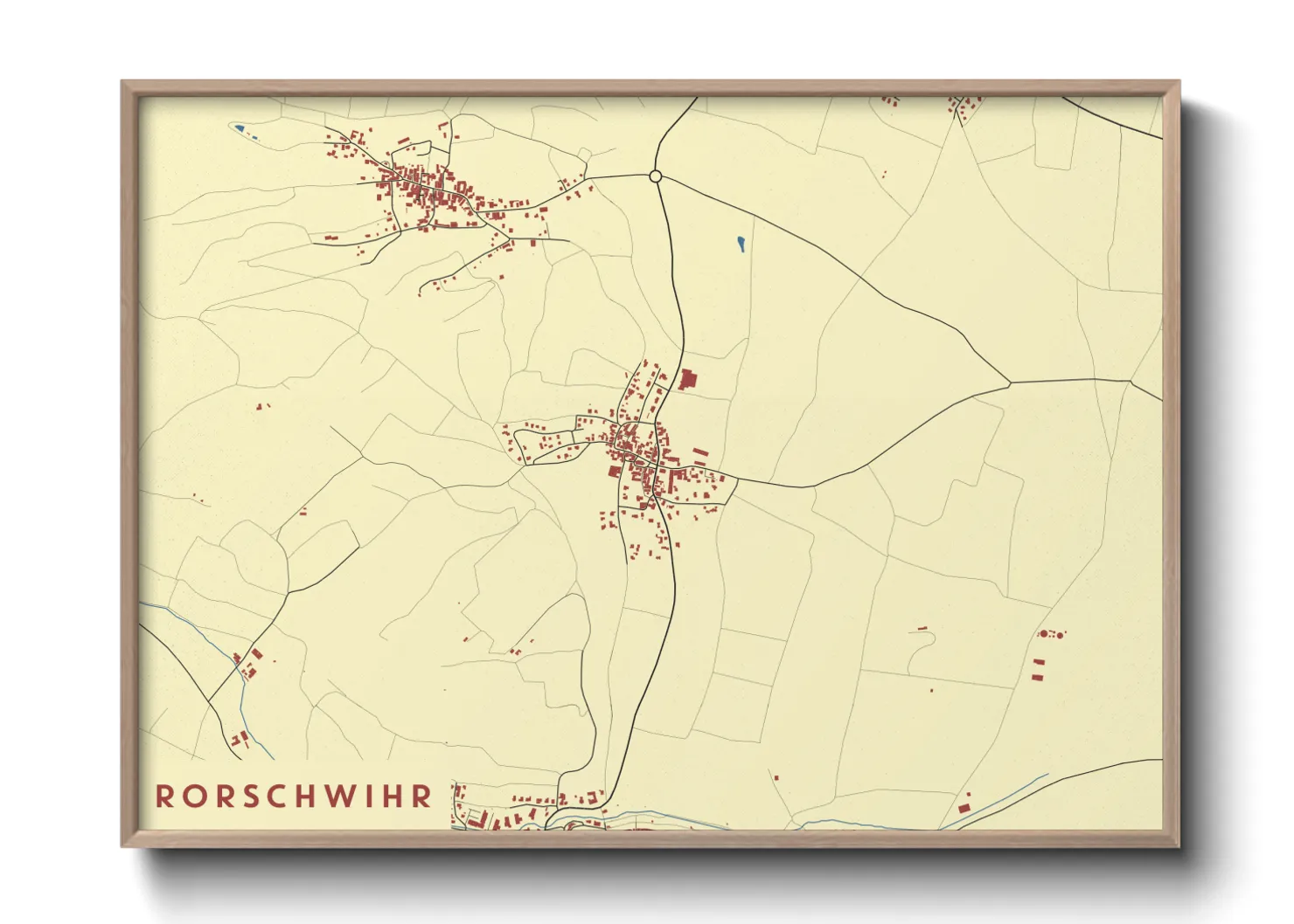 Une affiche de carte sur Rorschwihr