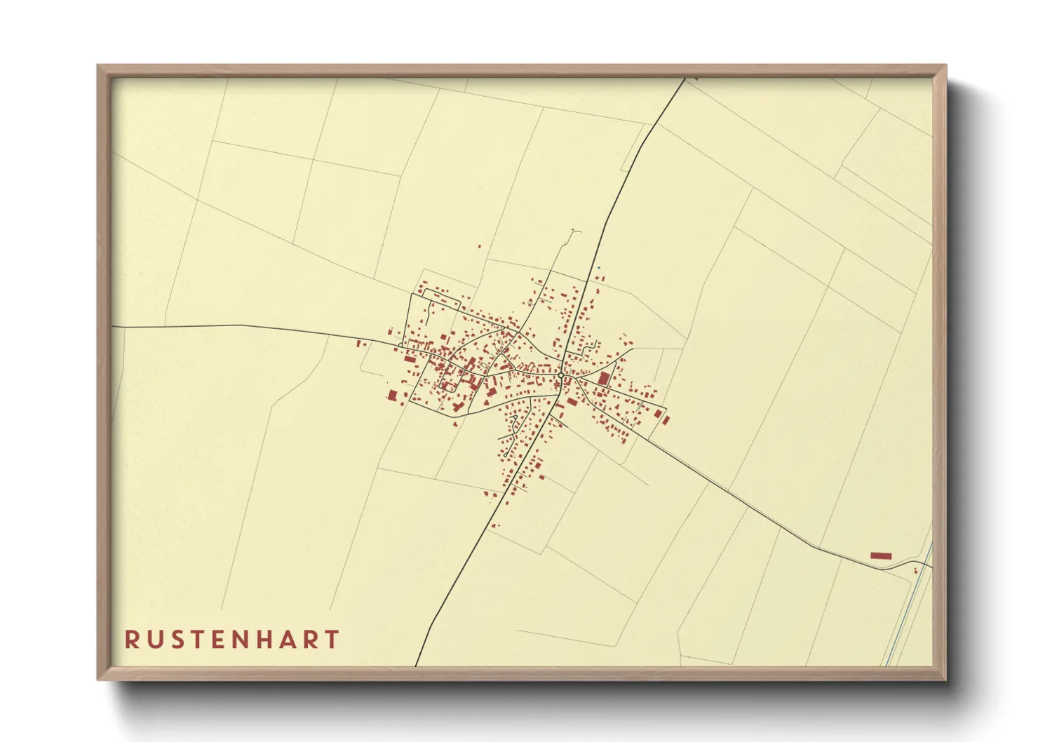 Une affiche de carte sur Rustenhart