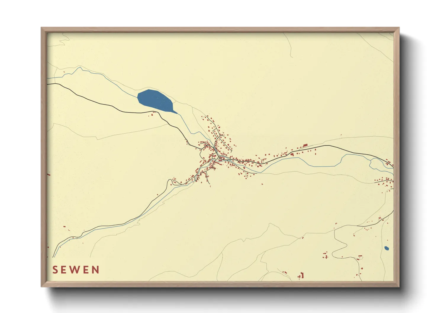 Une affiche de carte sur Sewen