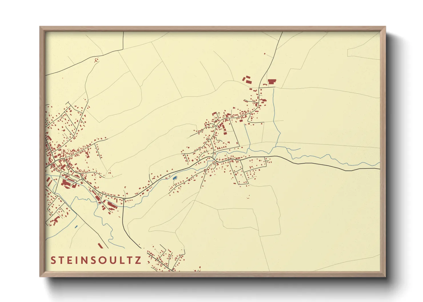 Une affiche de carte sur Steinsoultz