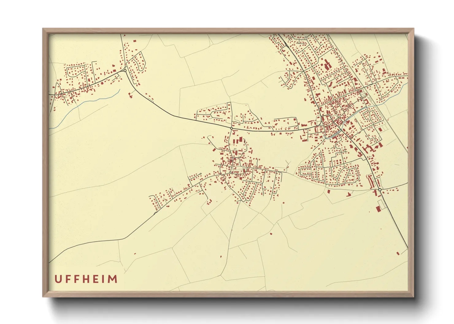 Une affiche de carte sur Uffheim