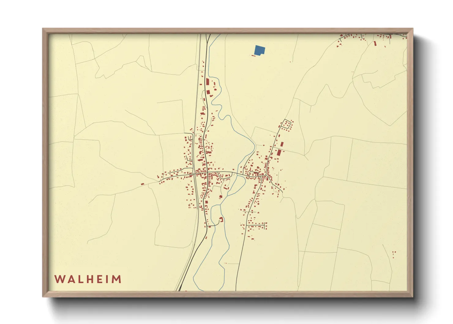 Une affiche de carte sur Walheim