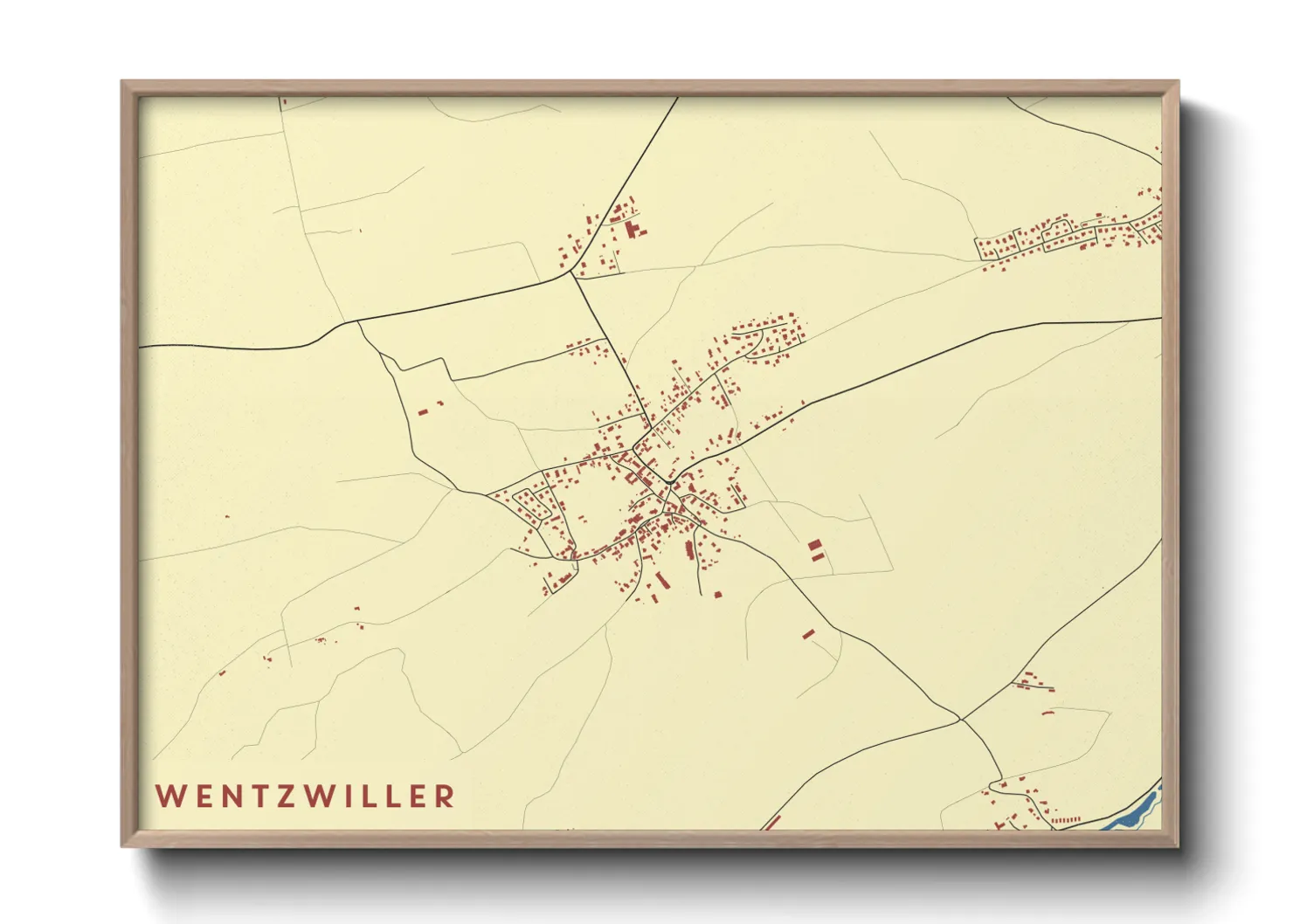 Une affiche de carte sur Wentzwiller
