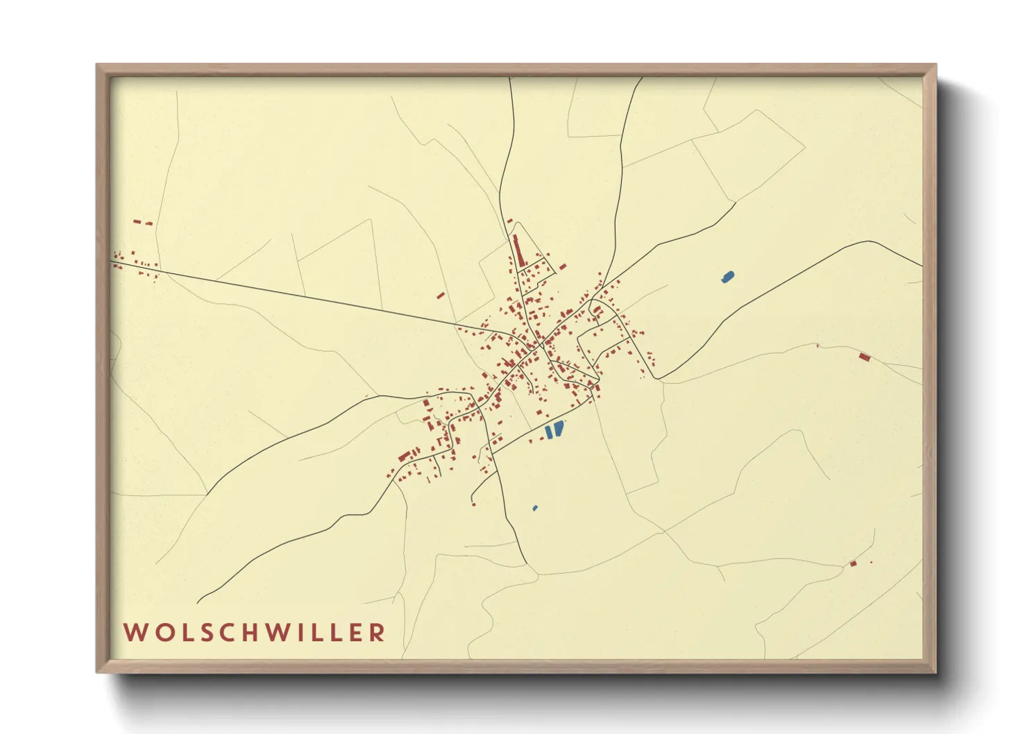 Une affiche de carte sur Wolschwiller
