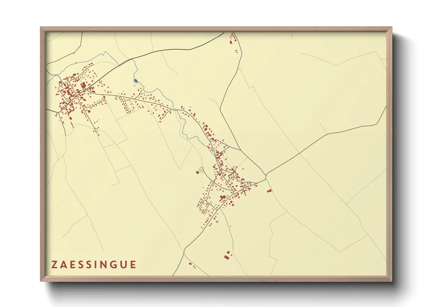 Une affiche de carte sur Zaessingue