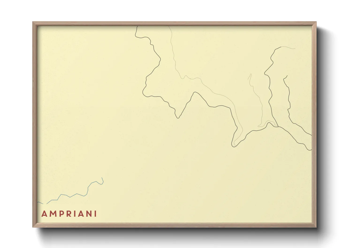 Une affiche de carte sur Ampriani