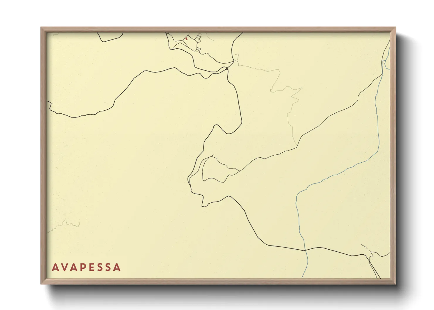 Une affiche de carte sur Avapessa