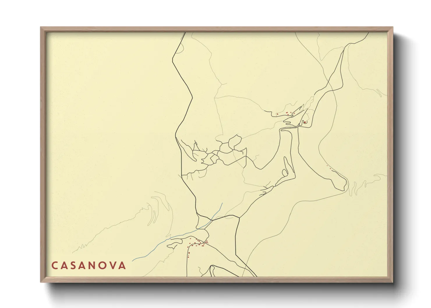 Une affiche de carte sur Casanova