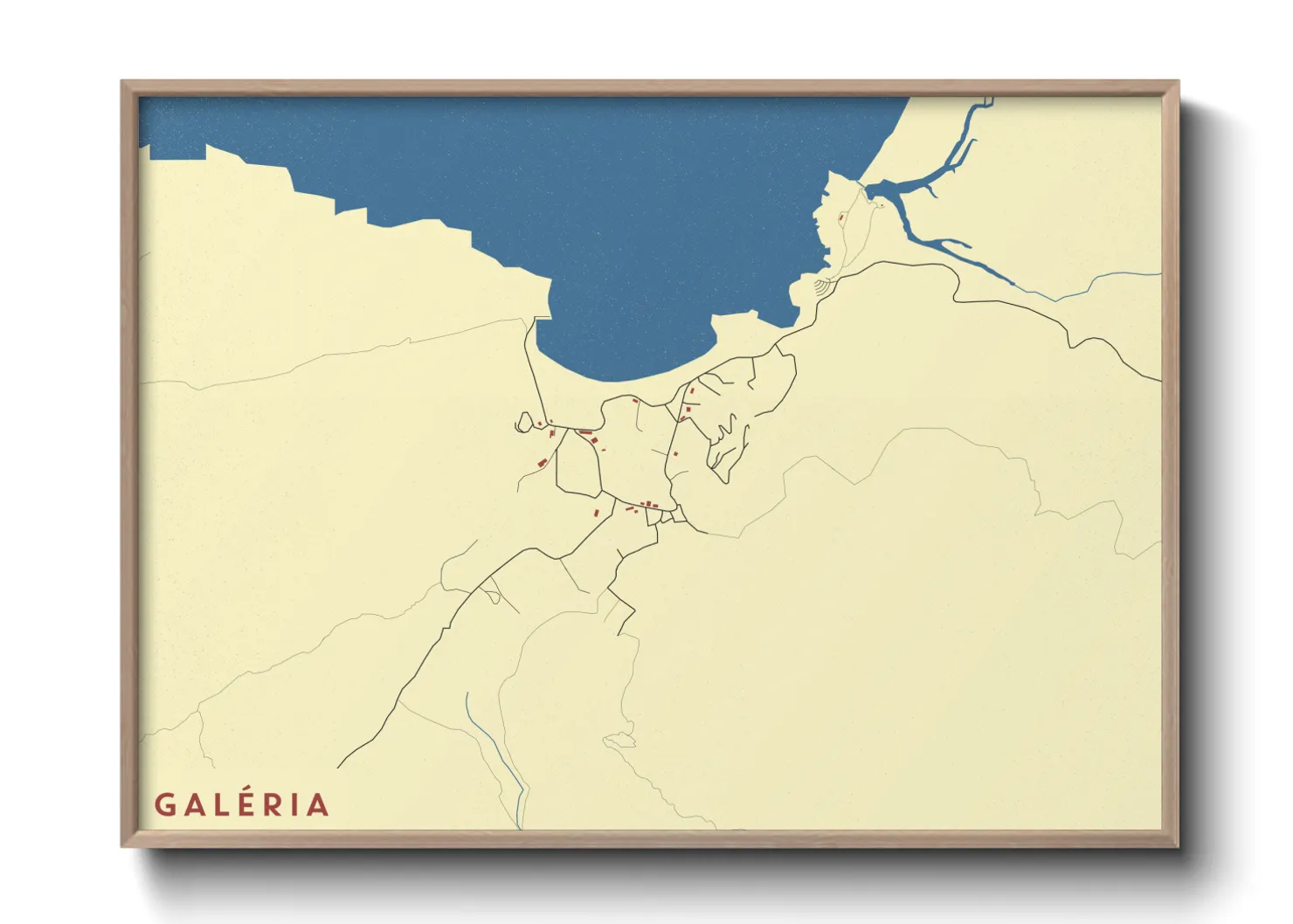 Une affiche de carte sur Galéria