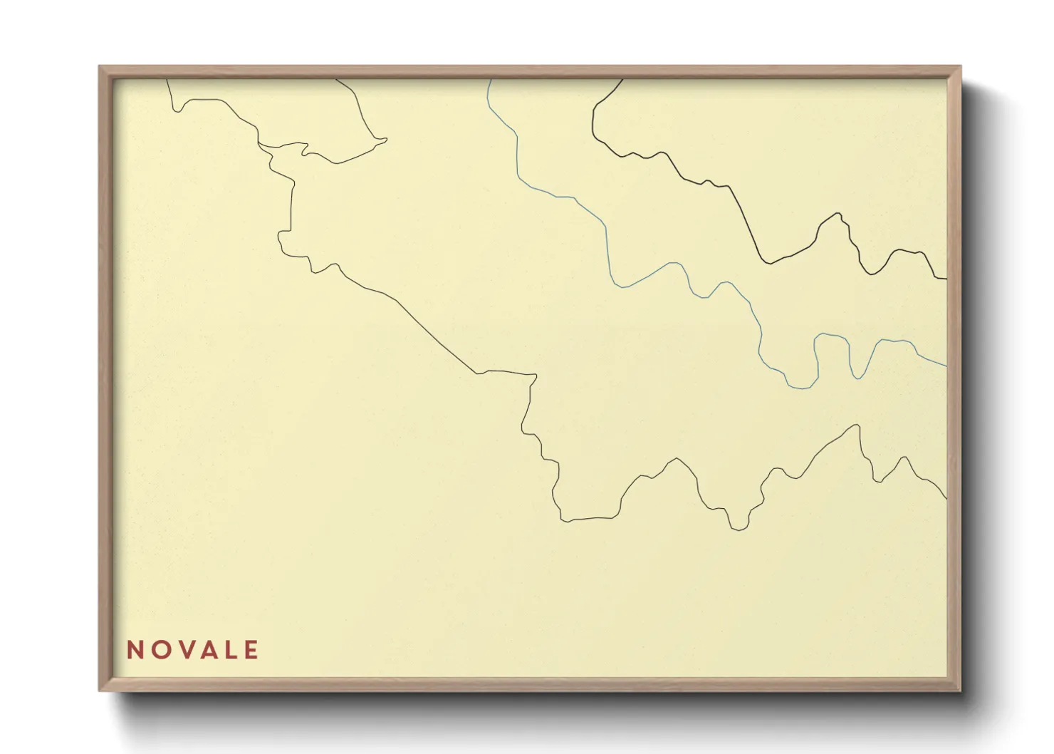 Une affiche de carte sur Novale
