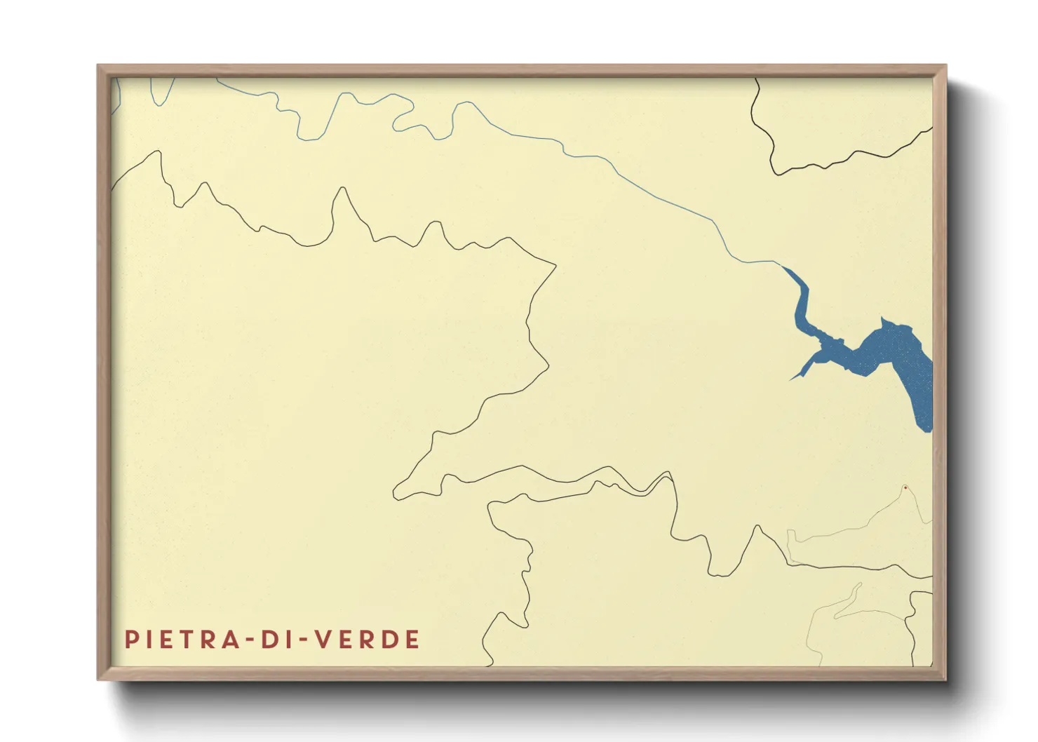 Une affiche de carte sur Pietra-di-Verde