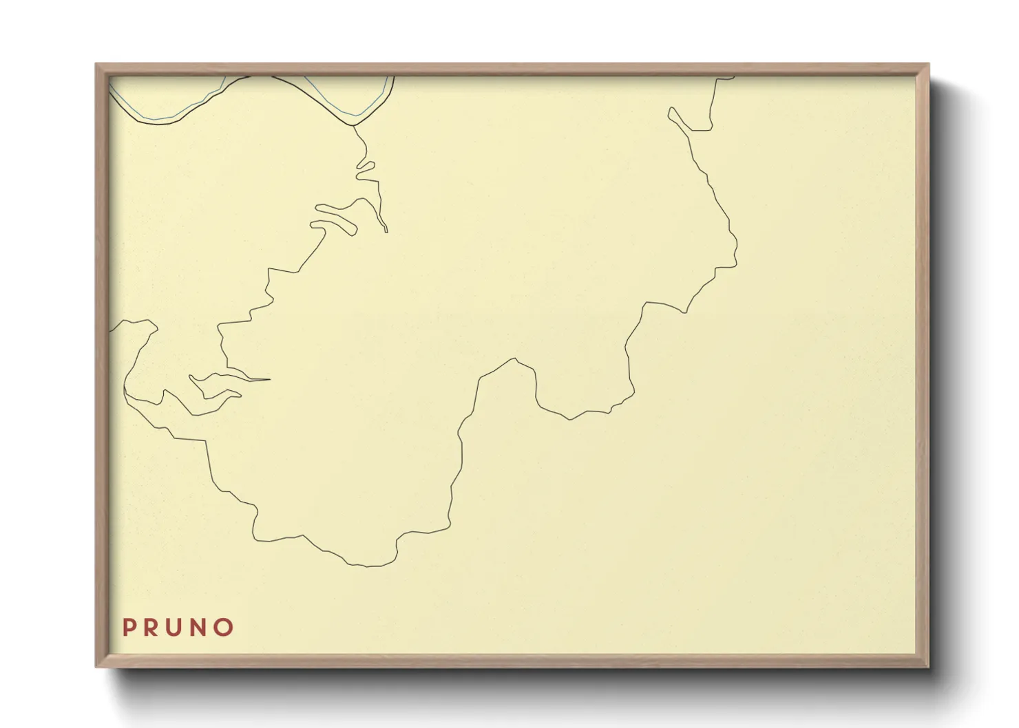 Une affiche de carte sur Pruno
