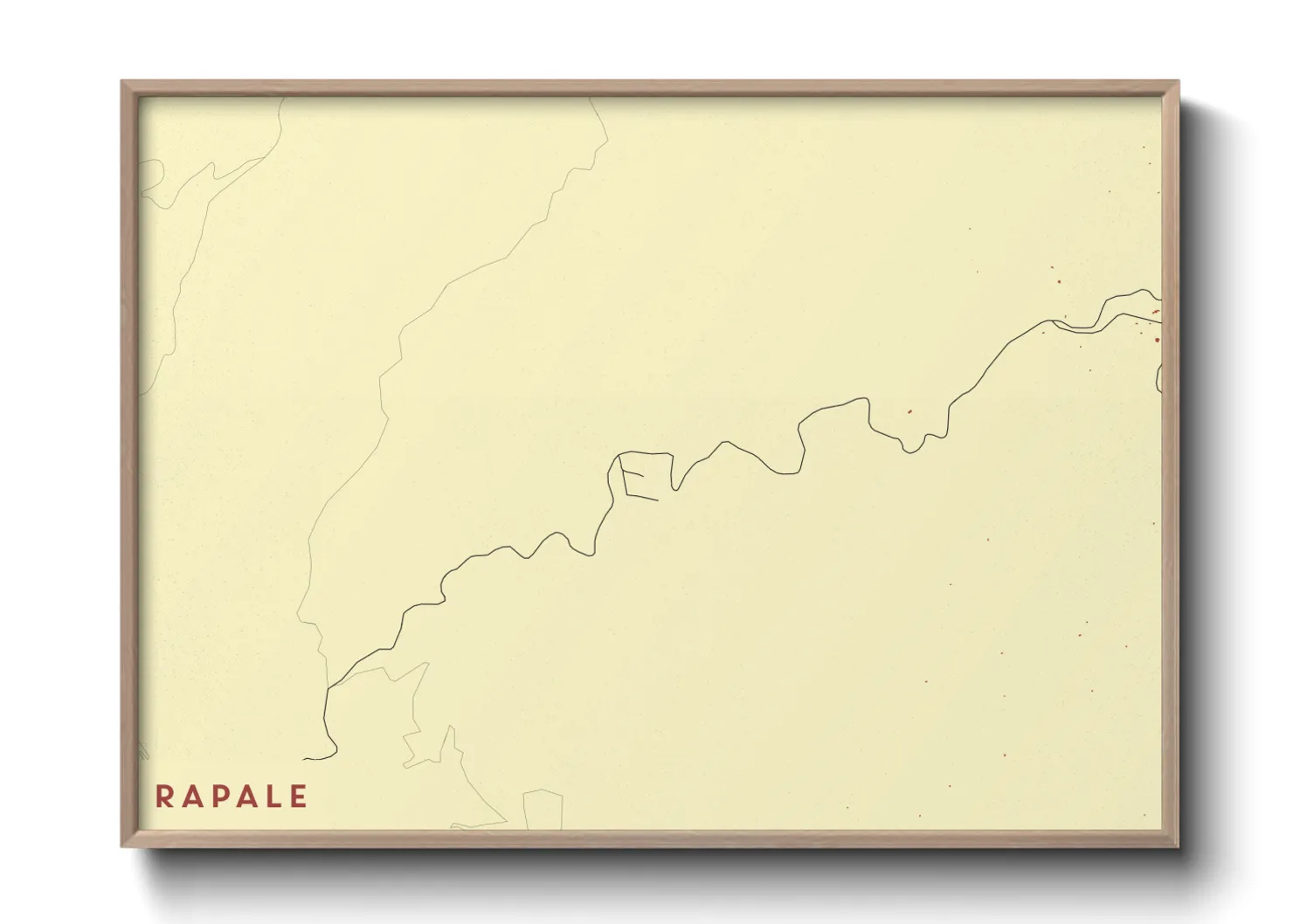 Une affiche de carte sur Rapale