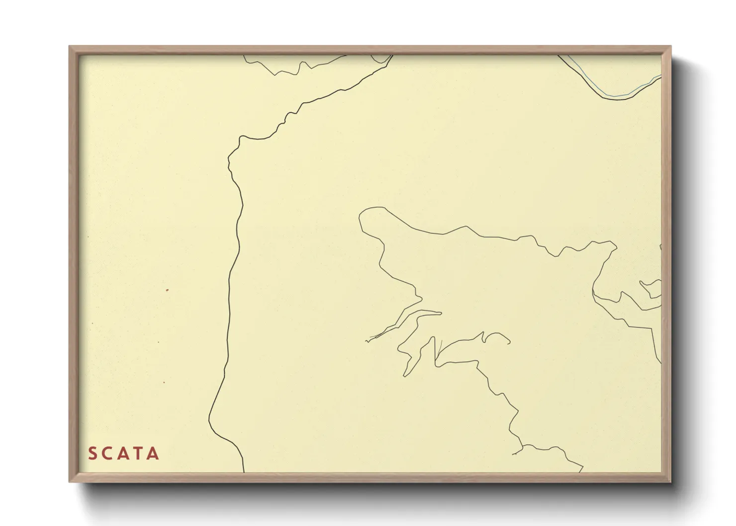 Une affiche de carte sur Scata