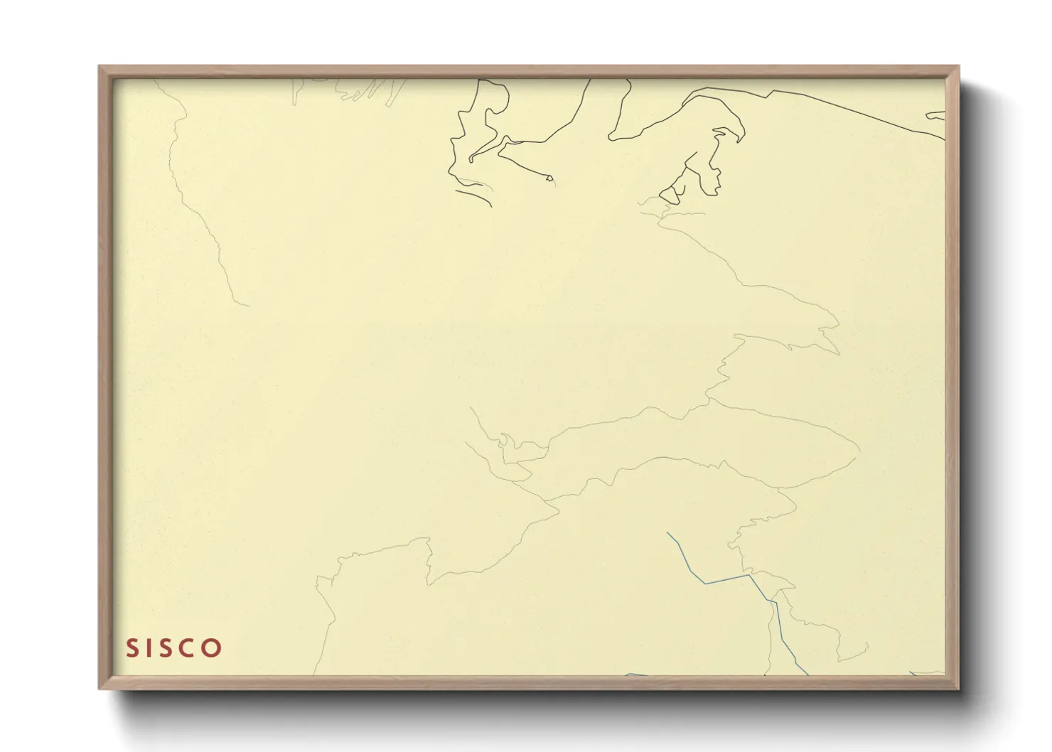 Une affiche de carte sur Sisco